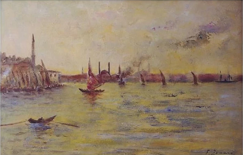 Porto di Instanbul con barche